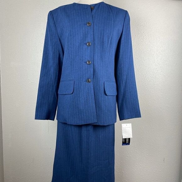 NWT Sag Harbor Suits Two-Piece Jacket and Skirt Size 10 - Picture 1 of 10